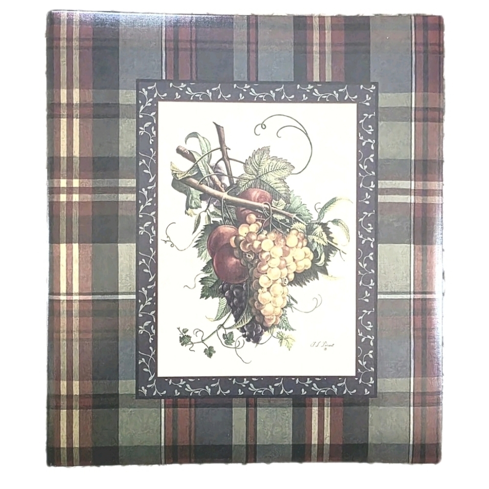 Hallmark Plaid Photo Album 3 Ring Binder 64 Photos Acid Free NEW Vintage